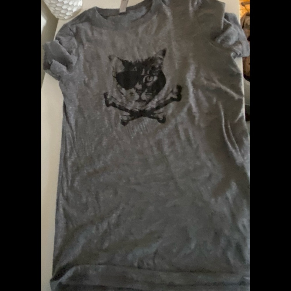 Next Level Apparel Cat With Eye Patch T-Shirt - image 3